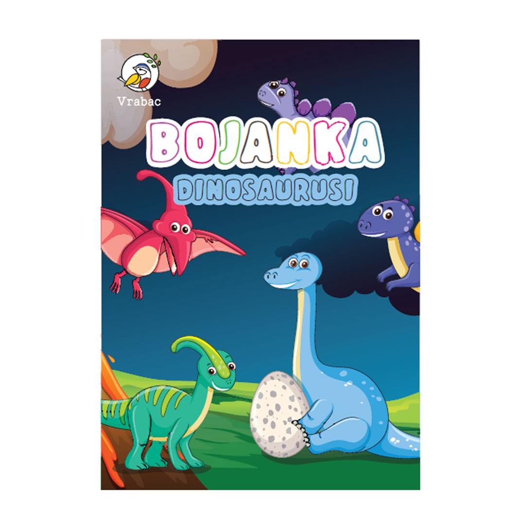 Vrabac Bojanka Sali Dinosaurusi A4