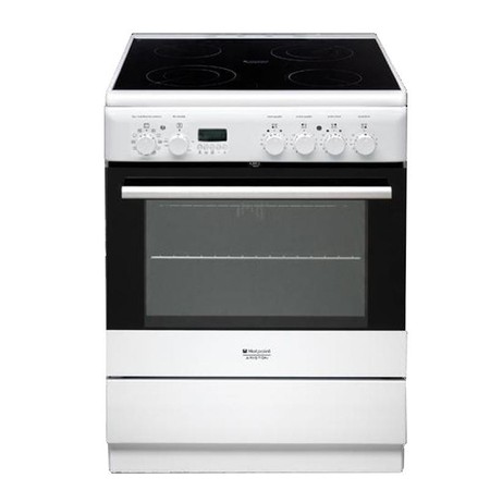 Hotpoint Električni šporet Ariston H6VMH6A, Bijeli