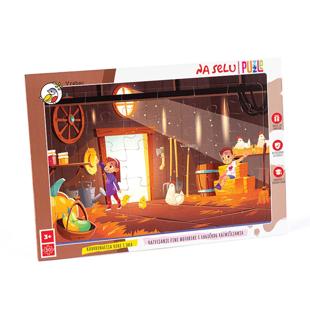 Vrabac Slagalica Fun Na selu, 30 dijelova