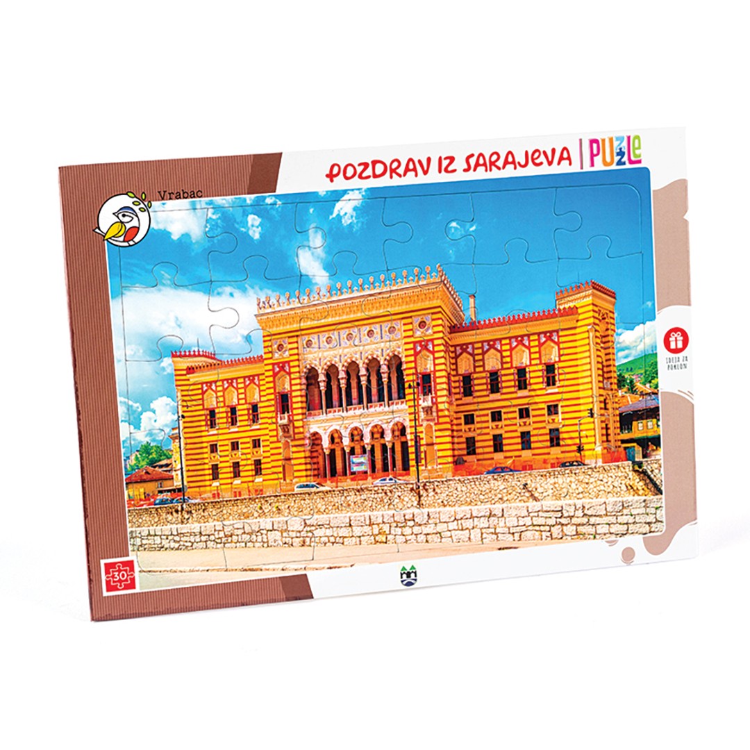 Vrabac Slagalica Gradovi Pozdrav iz Sarajeva, 30 dijelova