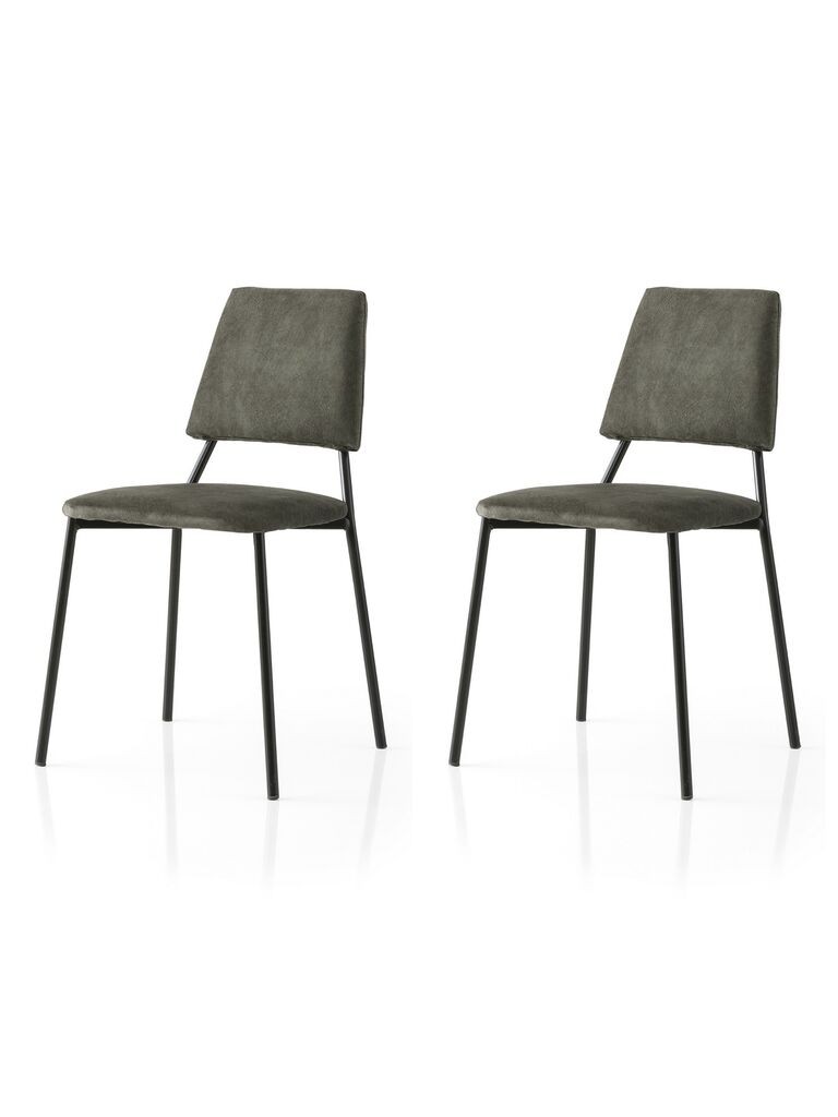 Hanah Home Set trpezarijskih stolica Lima 4553 V2, 2 dijela, Tamno siva