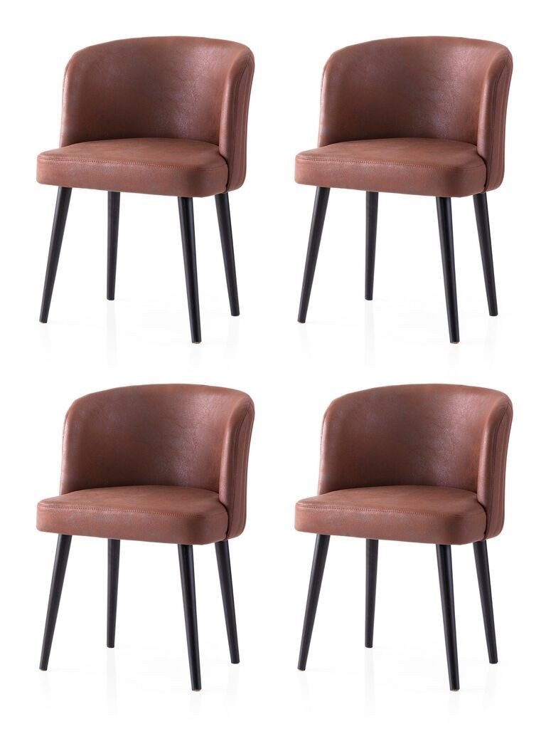 Hanah Home Set trpezarijskih stolica Zen 4208 V4, 4 dijela, Bordo