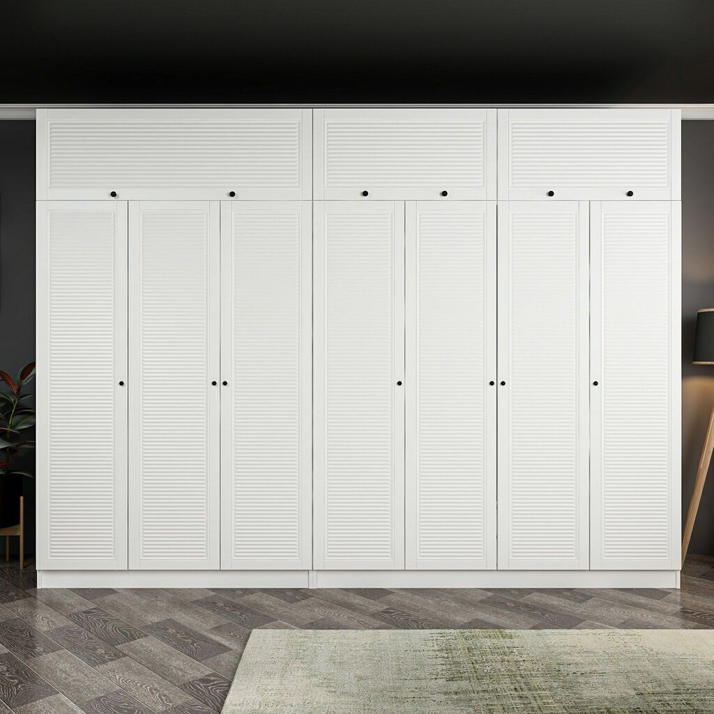 Hanah Home Ormar Minar Kale-8406, 315x235x52 cm, Bijela