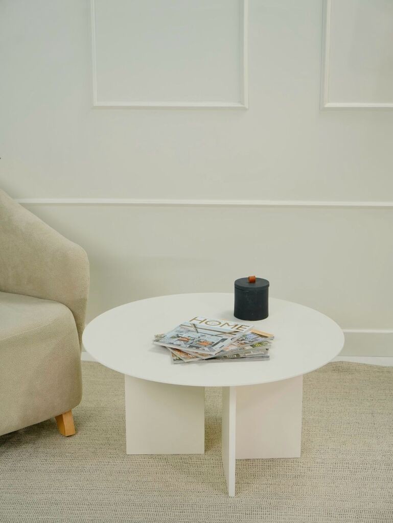 Hanah Home Klub sto Leo 42, 80x42x80 cm, Bijeli