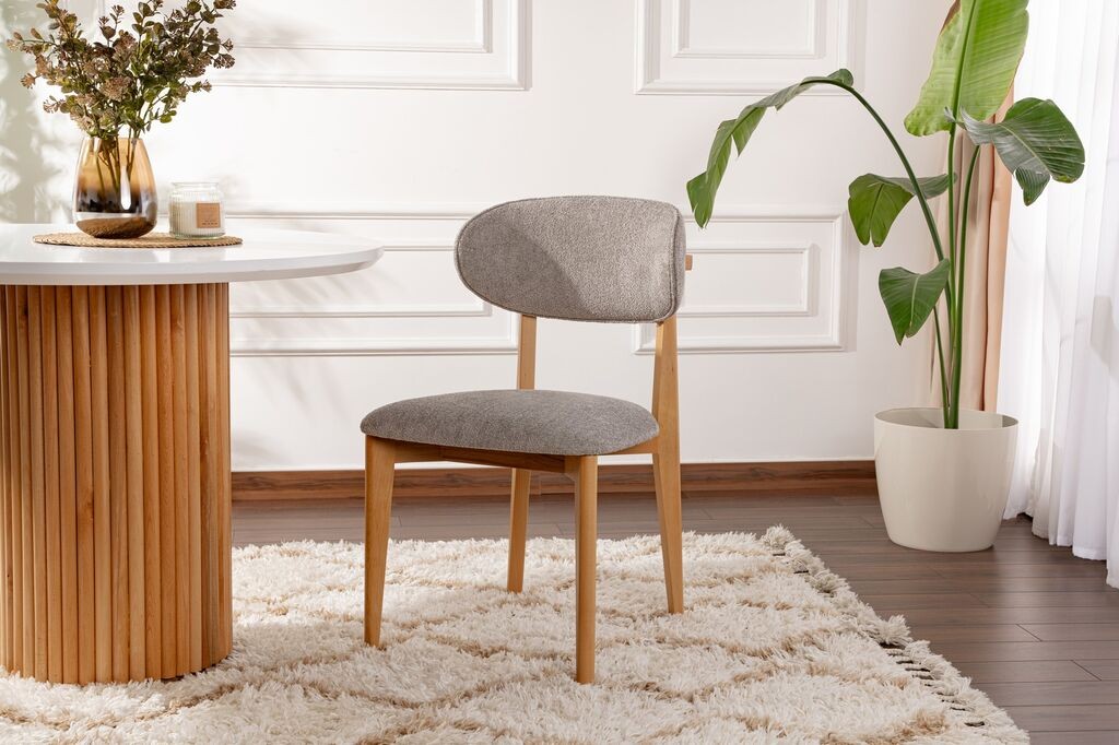 Hanah Home Lionte set trpezarijskih stolica, 2 komada, tamno siva