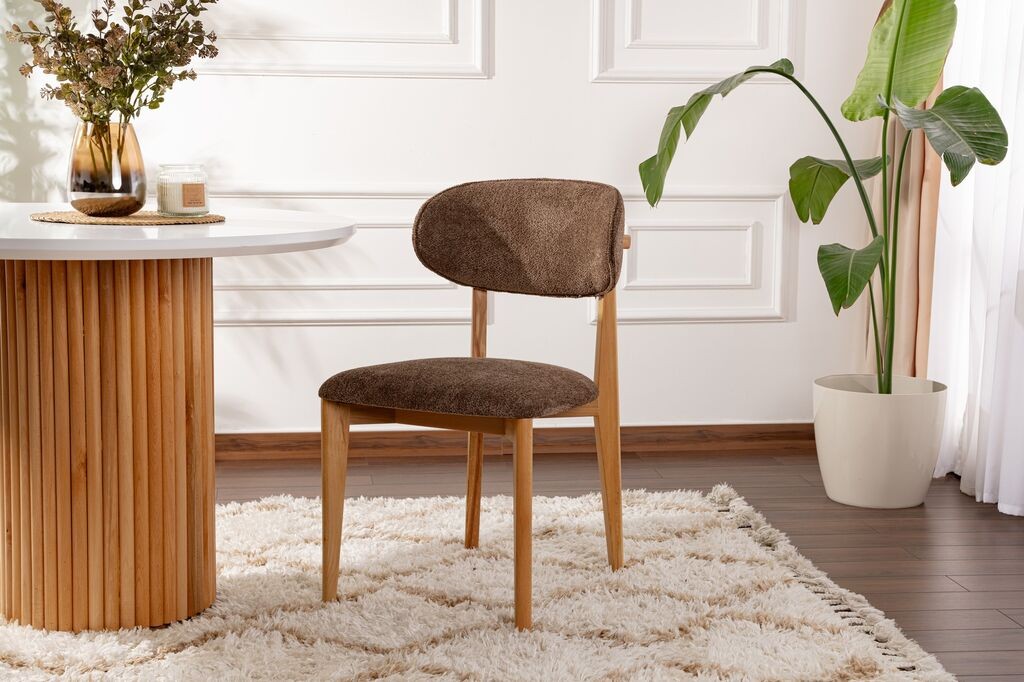 Hanah Home Lionte set trpezarijskih stolica, 2 komada, smeđa