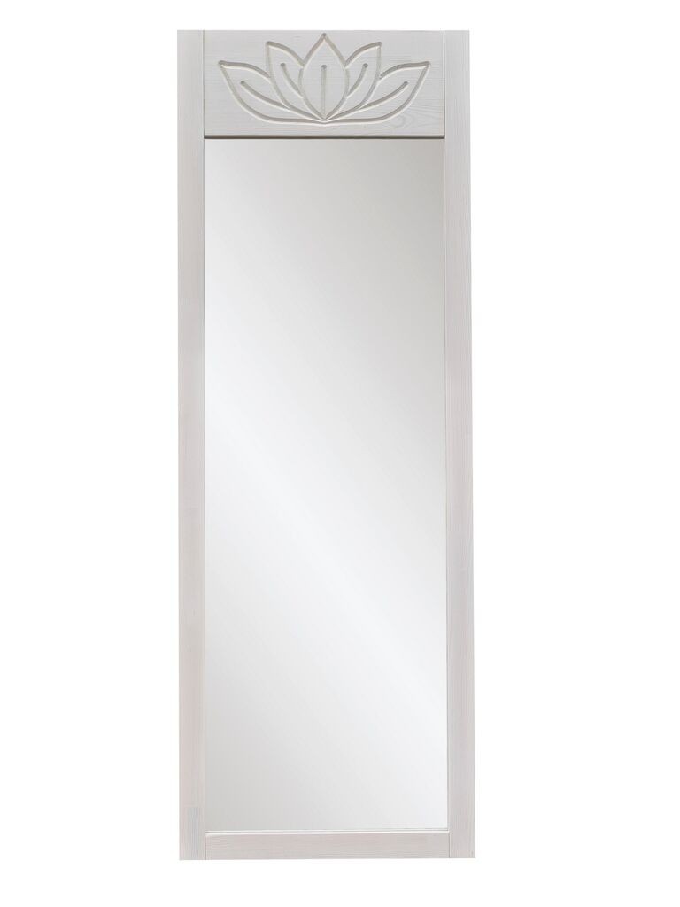 Hanah Home Lotus samostojeće ogledalo, 55x155x2 cm, bijela