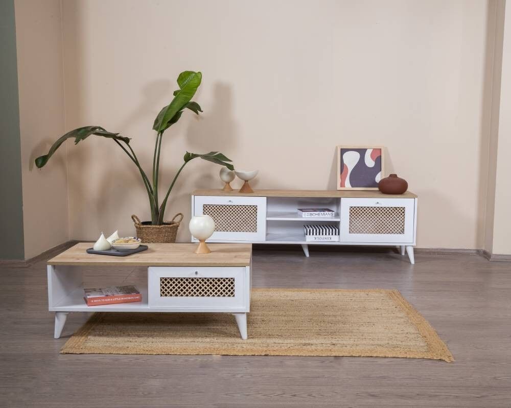 Hanah Home Club sto Guska, 55x100x45 cm, Bijela