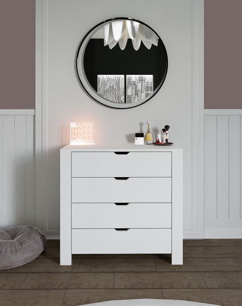 Hanah Home komoda Duru 1600-31, 90x85x42 cm, bijela