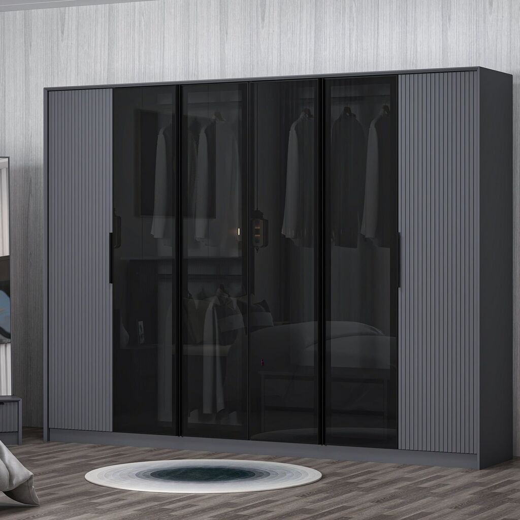 Hanah Home Ormar Kate Luxe-4806, 274x210x52 cm, Antracit