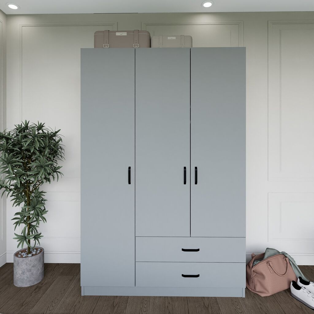 Hanah Kućni ormar Yaman Luna 1600-037, 120x181x45 cm, Siva