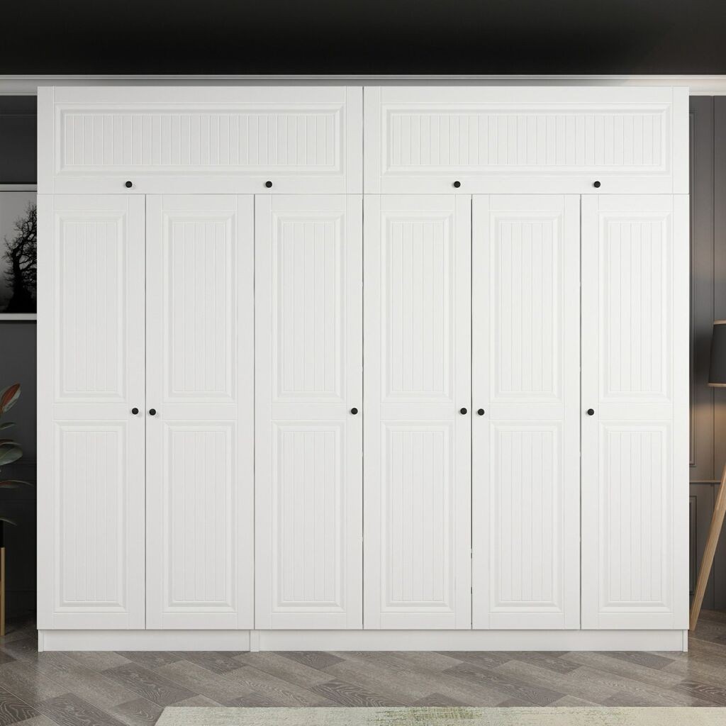 Hanah Home Ormar Kale-5138, 270x235x52 cm, Bijeli