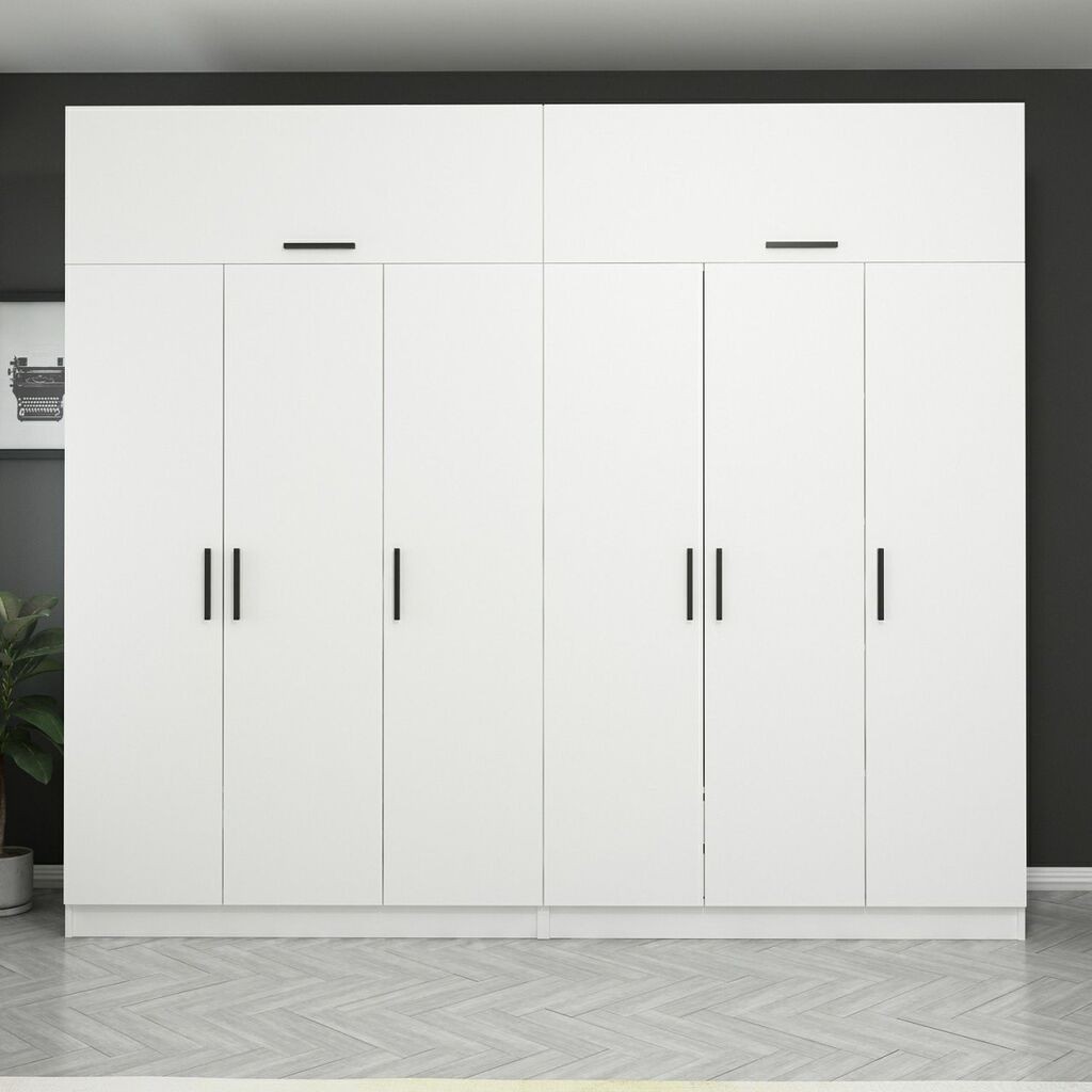 Hanah Home Ormar Kale-3932, 270x255x52 cm, Bijeli