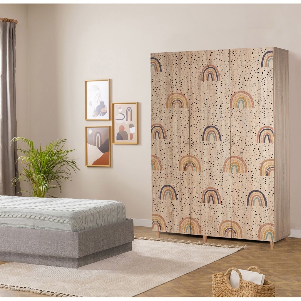 Hanah Home Ormar Lena 3-912, 135x192x52 cm, Šareni