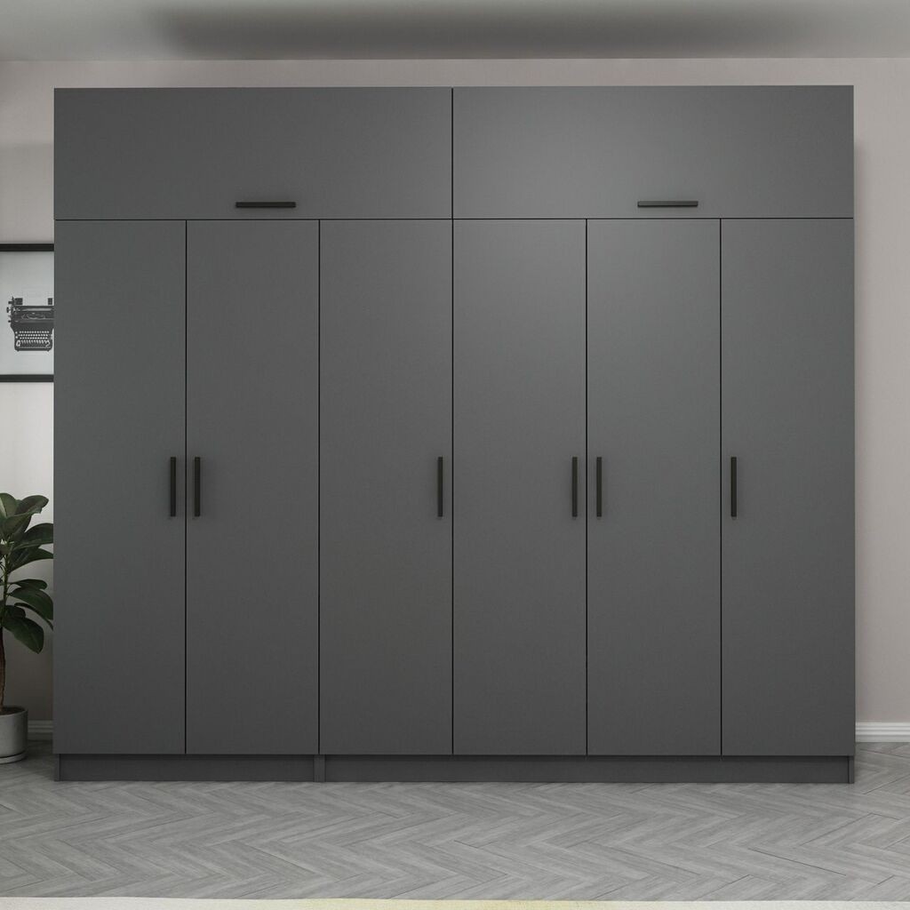 Hanah Home Ormar Kale-5266, 270x255x52 cm, Antracit