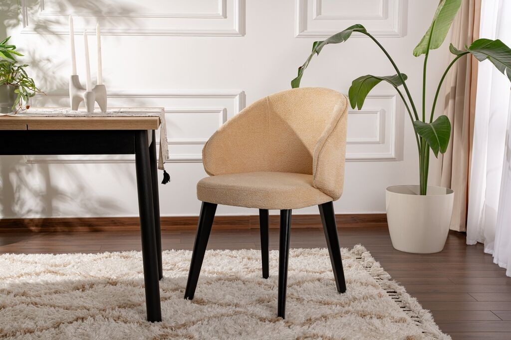 Hanah Home Set trpezarijskih stolica Bentley, 2 komada, boja vanilije