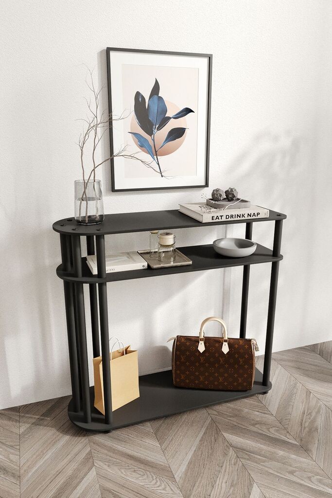 Hanah Home komoda Caprio, 90x30x84 cm, crna