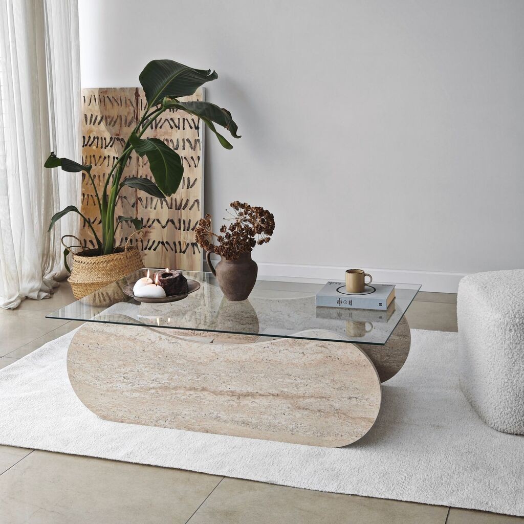 Hanah Home Klub sto Brise, 105x35x65 cm, Prljavo Bijeli