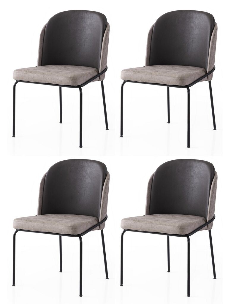 Hanah Home Set trpezarijskih stolica  Dore 196 V4, 4 komada,  Antracit