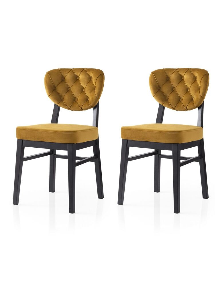 Hanah Home Set trpezarijskih stolica Elma 777 V2, 2 dijela, oker