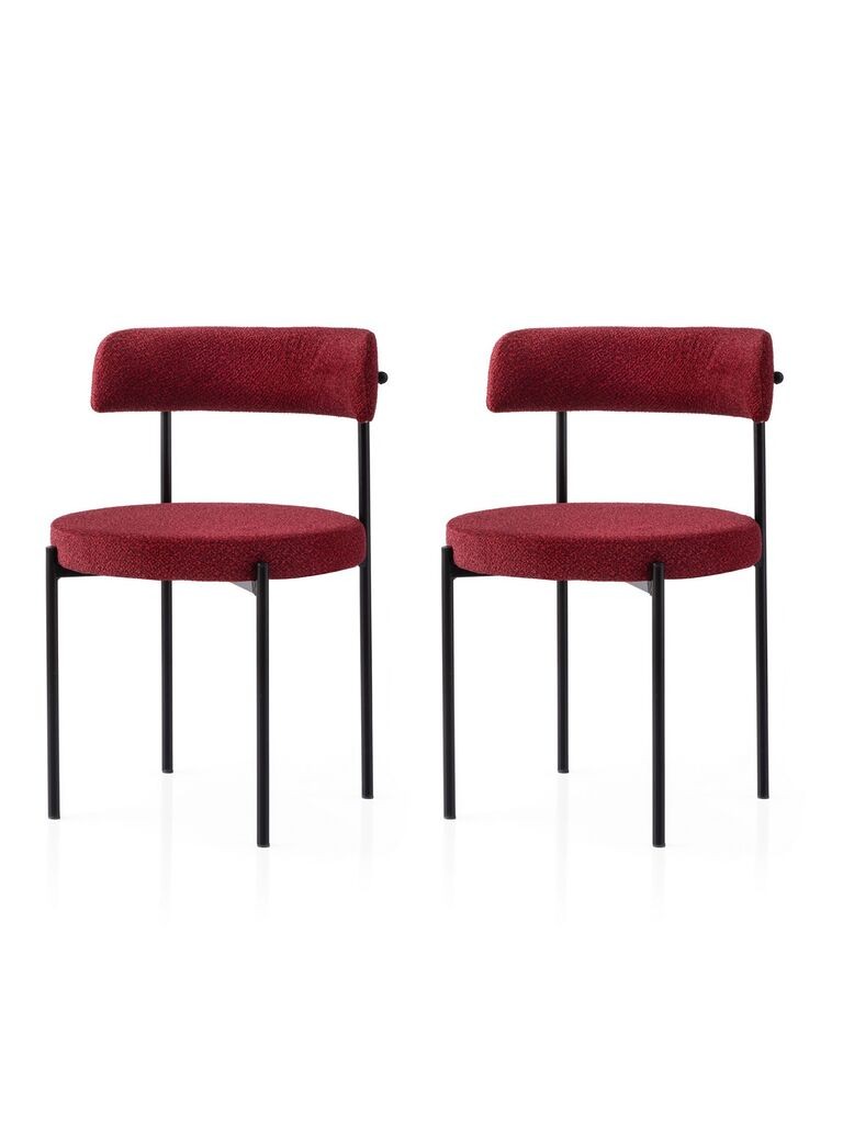 Hanah Home Set trpezarijskih stolica Gini 4009 V2, 2 dijela, Crvena