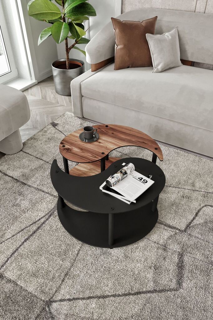 Hanah Home Set klub stolova Yi Yang2L 70, 2 dijela, Smeđa