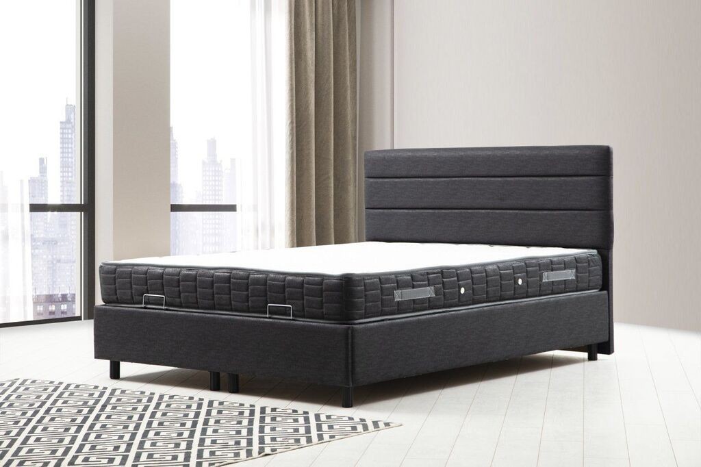 Hanah Home Motya Francuski krevet, 160x114x200 cm, Antracit