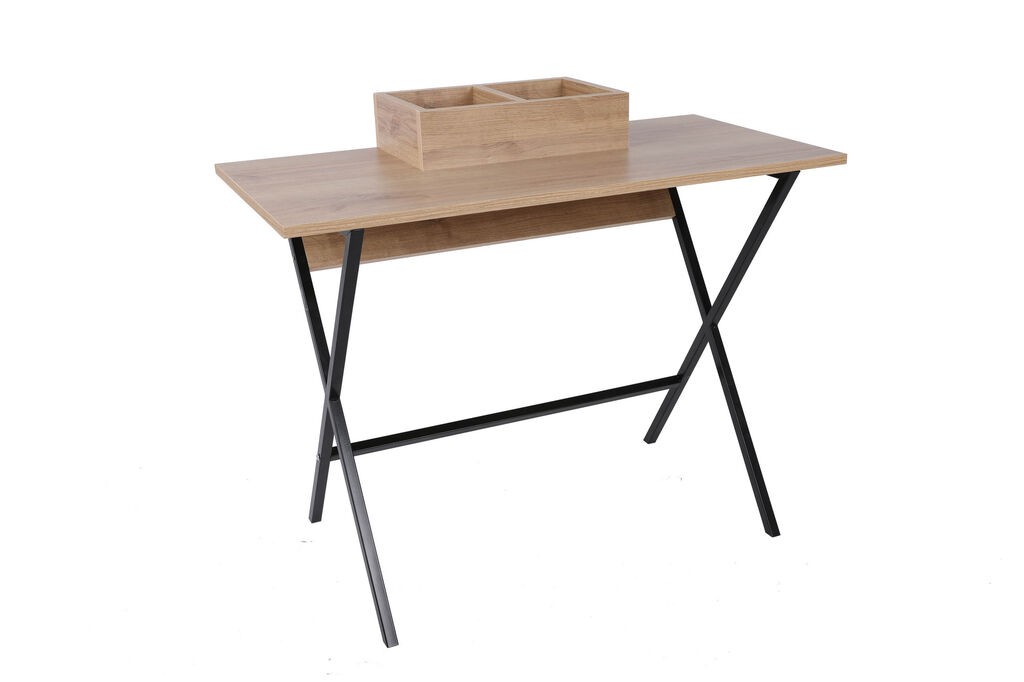 Hanah Home Radni sto Venedik, 100x50x89 cm, Boje hrasta