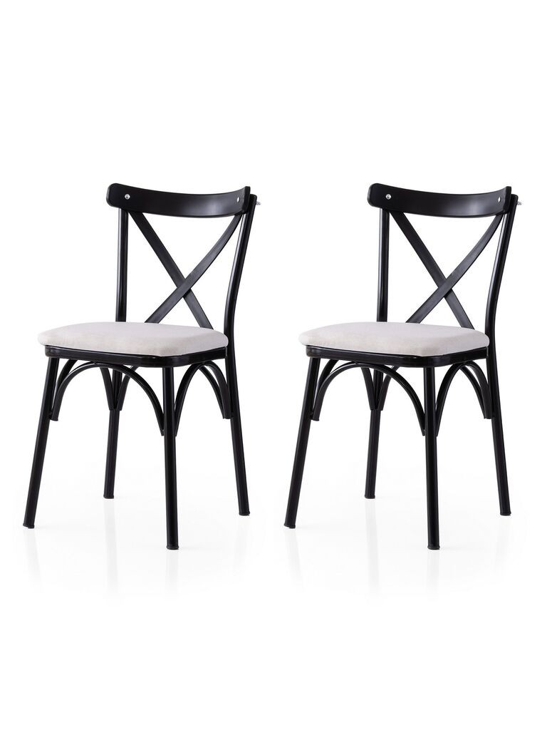 Hanah Home Set trpezarijskih stolica Ekol 286 V2, 2 dijela, Bijela