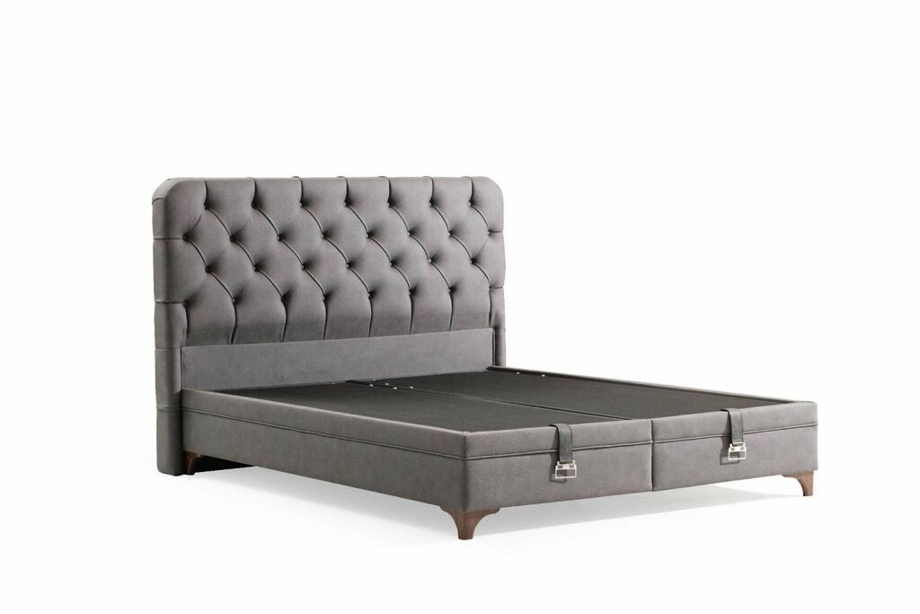 Okvir kreveta Hanah Home Samira, 164x122x200 cm, Siva