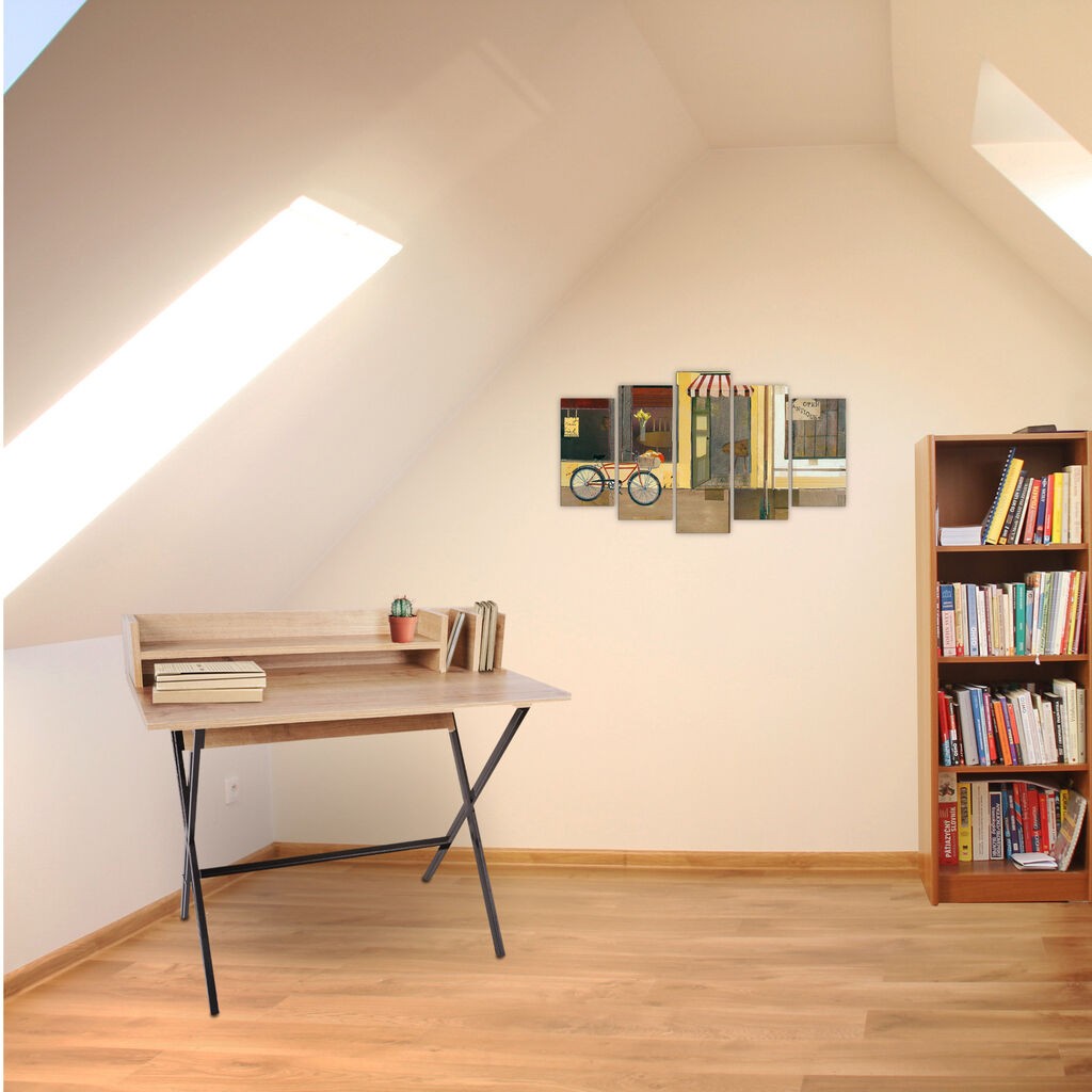 Hanah Home Radni sto Lausanne, 100x50x89 cm, Boja hrasta