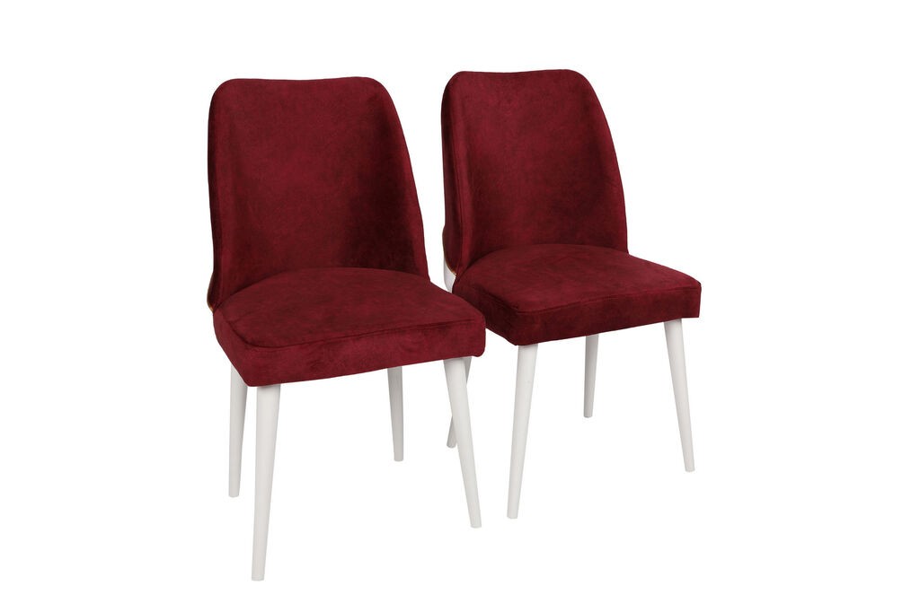 Hanah Home Set trpezarijskih stolica Nova 081 V2, 2 dijela, Bordo