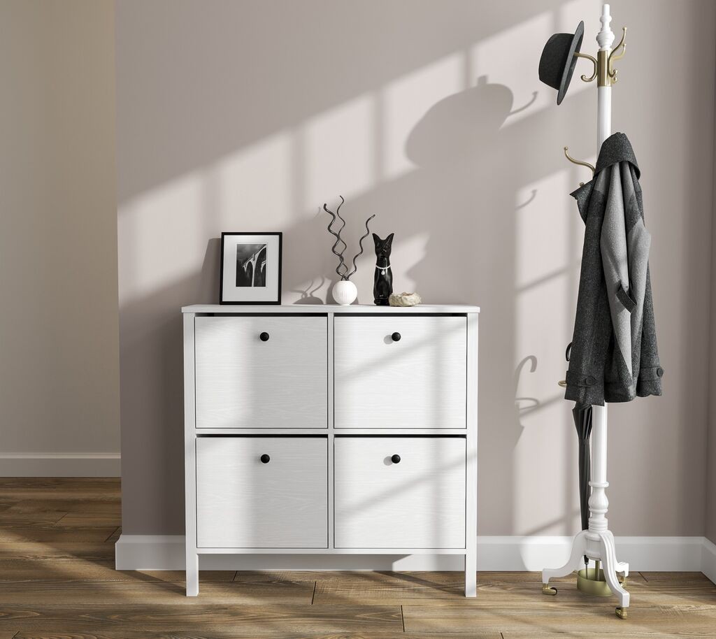 Hanah Home Stalak za cipele FRN-20048, 101x100x28,5 cm, Bijela