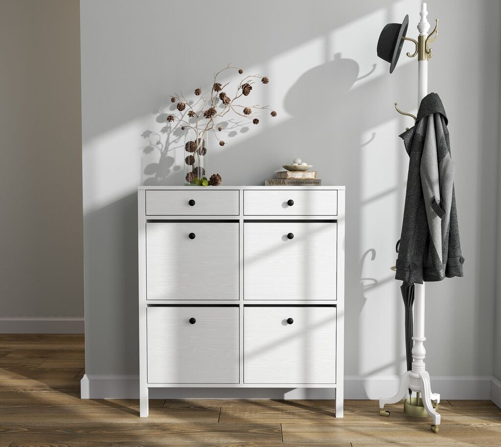 Hanah Home Stalak za cipele FRN-20049, 101x114x28,5 cm, Bijela