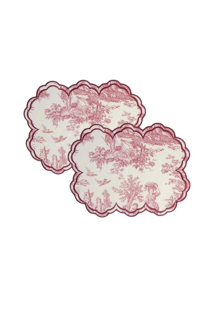 Aberto Design set podmetača za trpezariju BST051, 2 dijela, Bordo