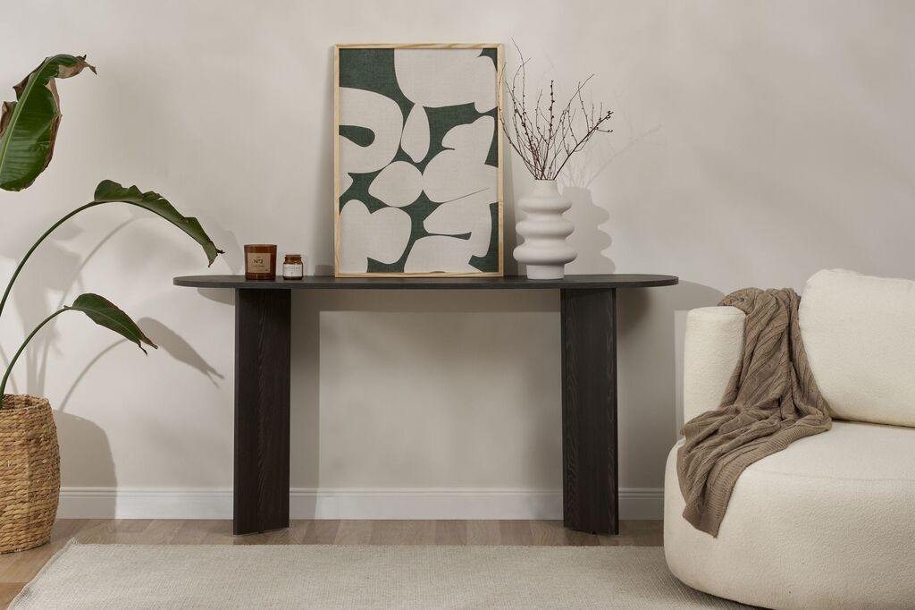 Hanah Kućna konzola Sir, 75x35x150 cm, Crna