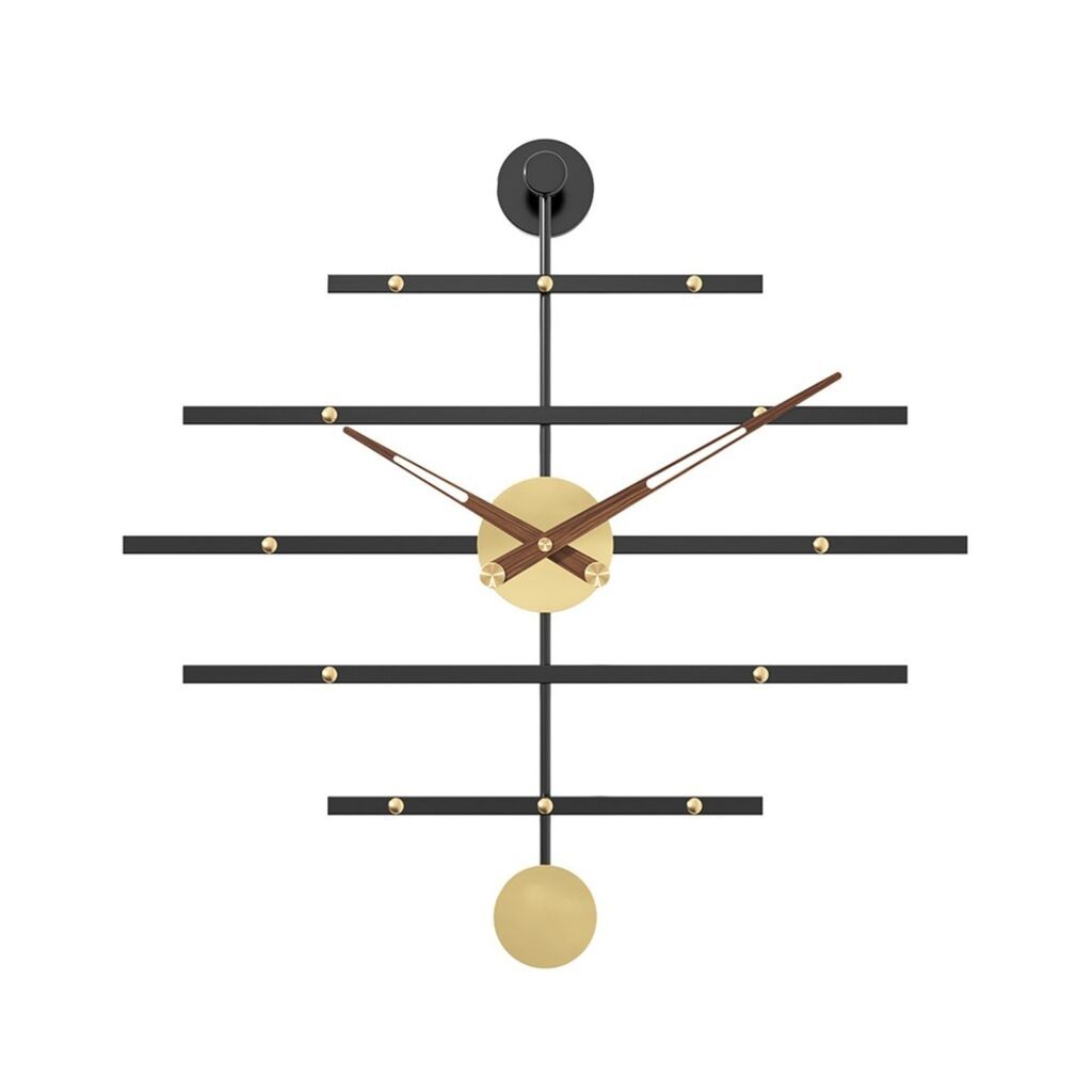 GIGA Ascent dekorativni zidni sat 58 cm crni