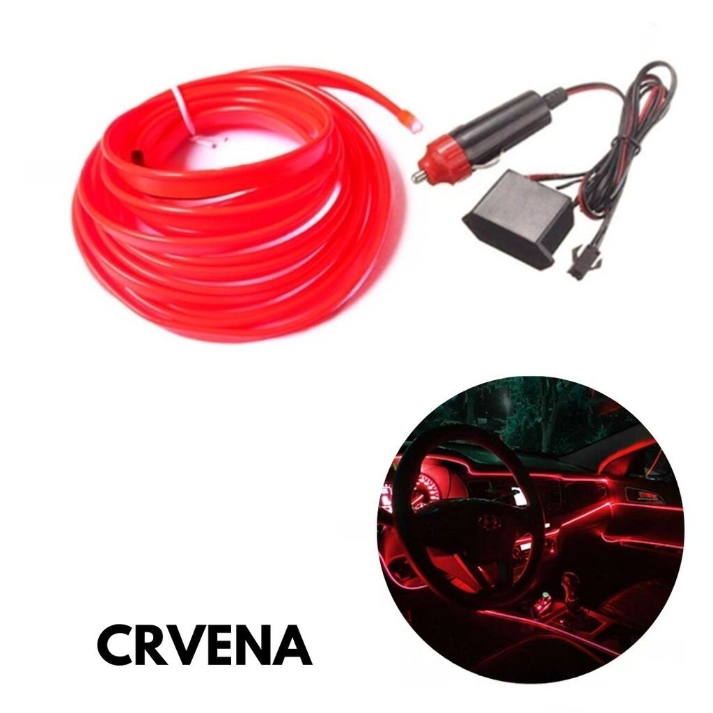 GIGA Svijetleca ambijentalna traka 2m crvena