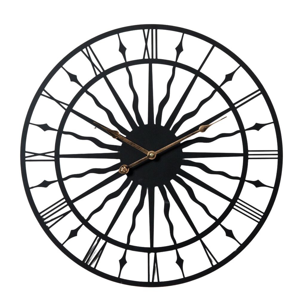 GIGA Tempus dekorativni zidni sat 50 cm crni