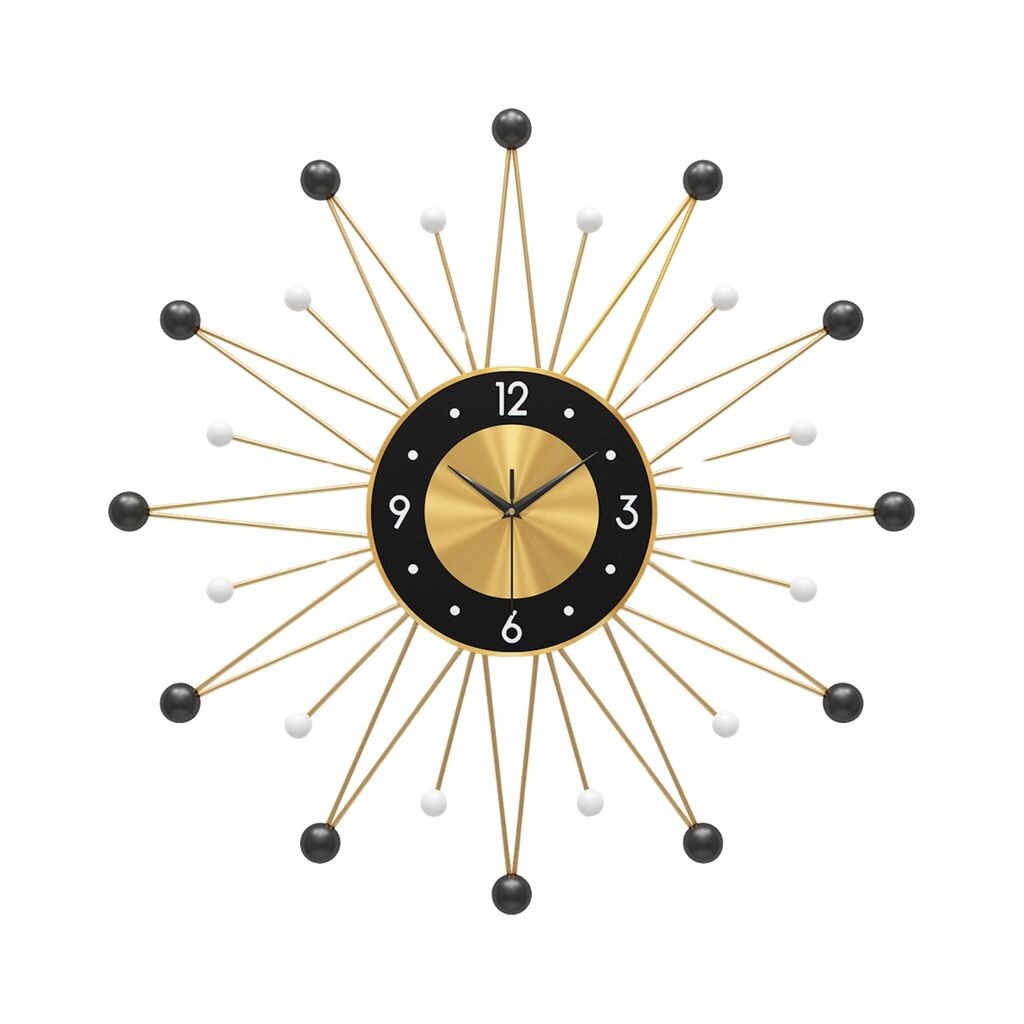 GIGA Quanta dekorativni zidni sat 56 cm crni