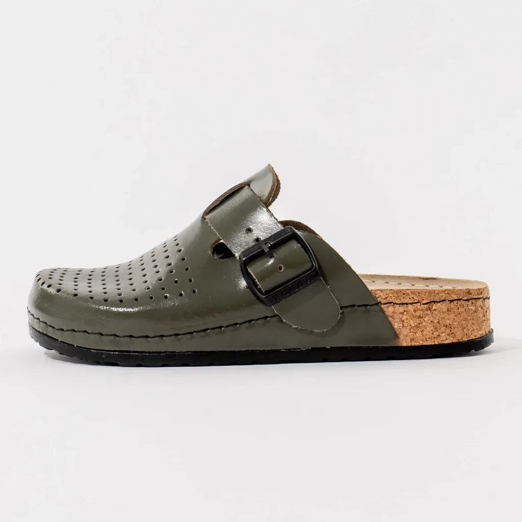 Vesna Obuća Ženske klompe, Bokica, Maslinasta