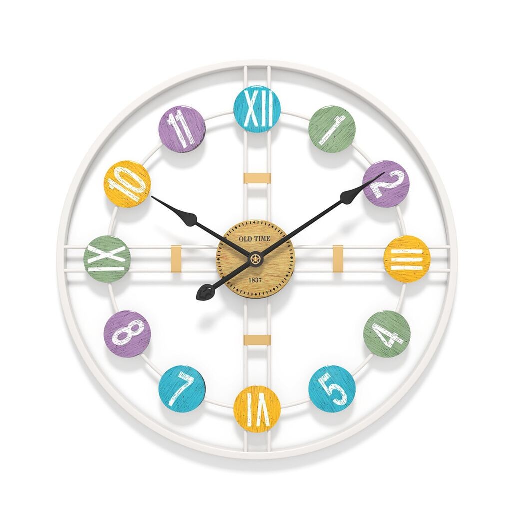 GIGA Legacy dekorativni zidni sat 60 cm bijeli