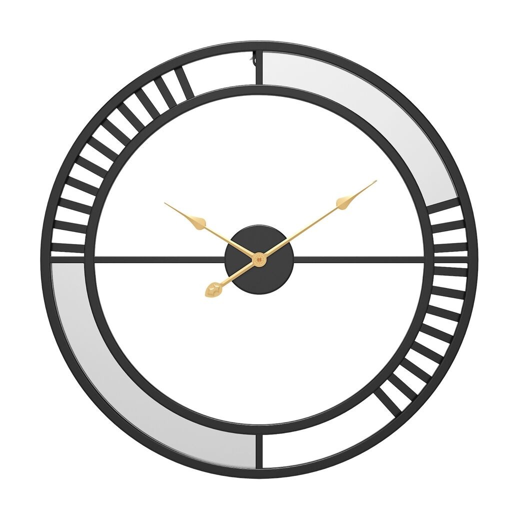 GIGA Reverie dekorativni zidni sat 50 cm crni