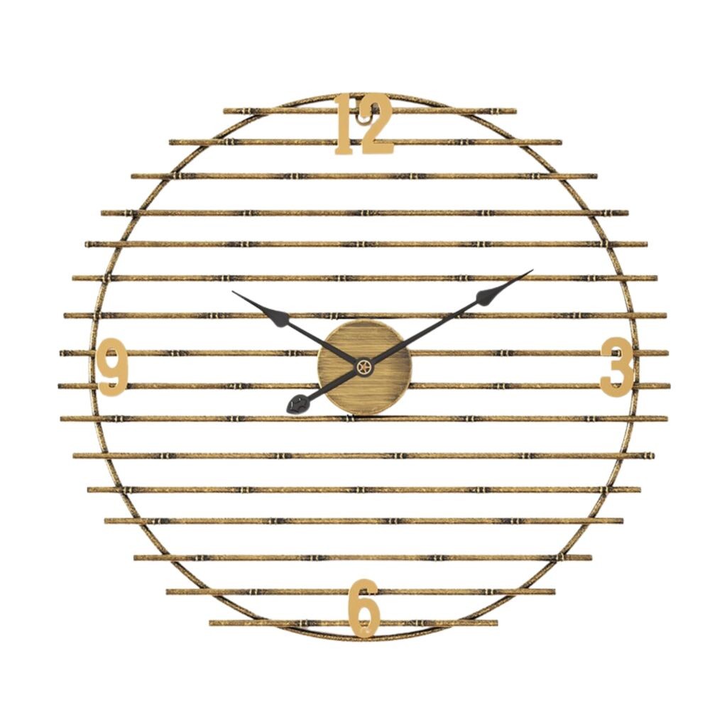 GIGA Saga dekorativni zidni sat 50 cm zlatni