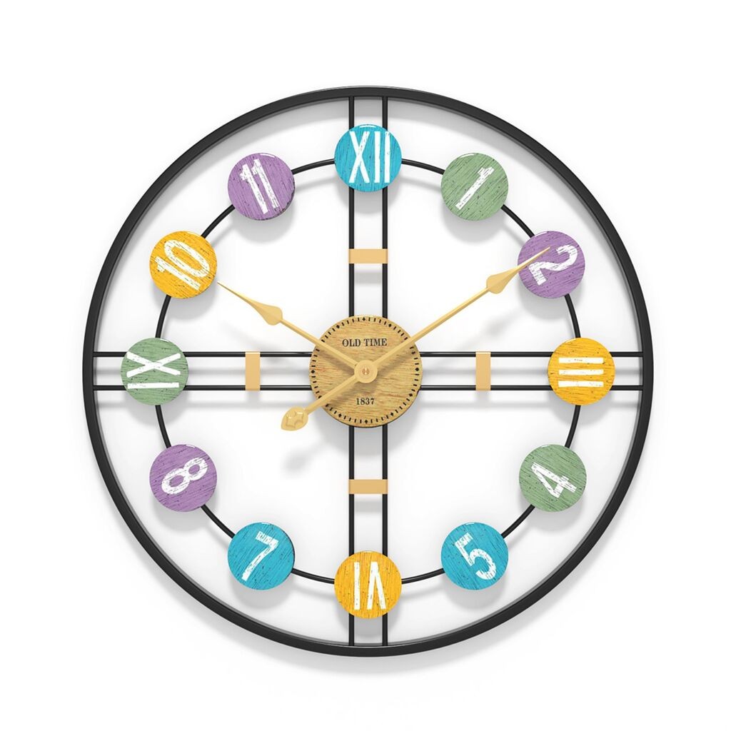 GIGA Bliss dekorativni zidni sat 60 cm crni