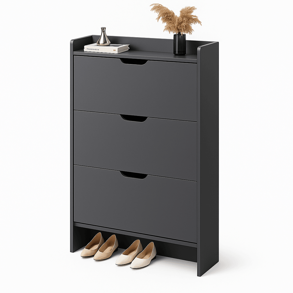 Giga Cipelar ormaric za obucu Manar, 115x50, Crni