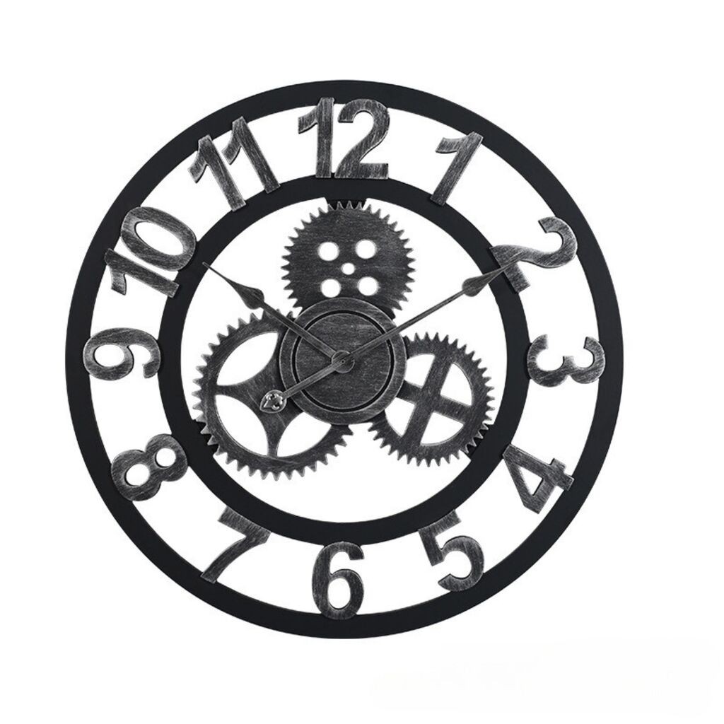 GIGA Timer dekorativni zidni sat 60 cm crni