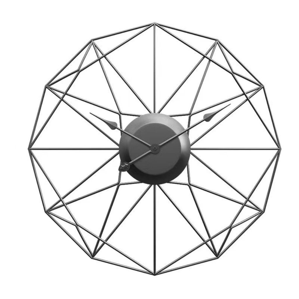 GIGA Arcadia dekorativni zidni sat 60 cm crni