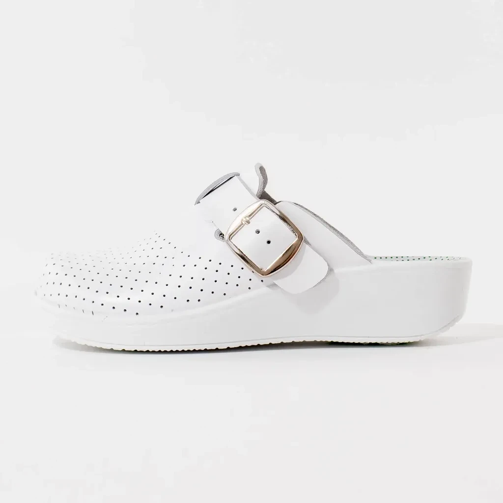 Vesna Obuća Ženske anatomske klompe, Jugoslavija, Bijele