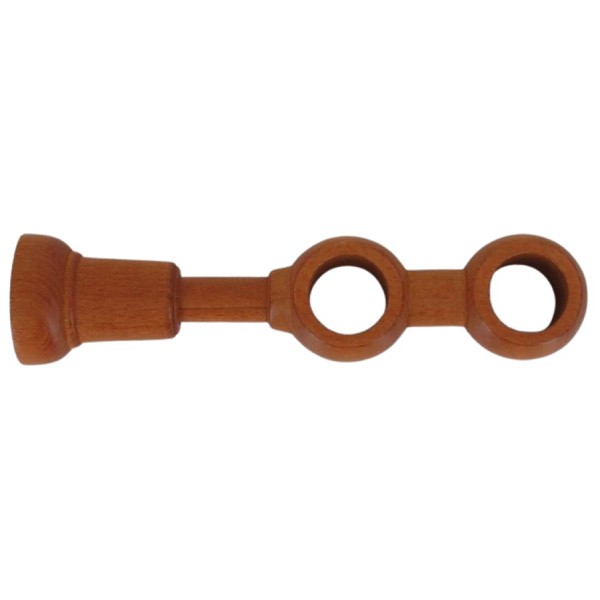 LUANCE Drveni nosač za zavjese, dvostruki